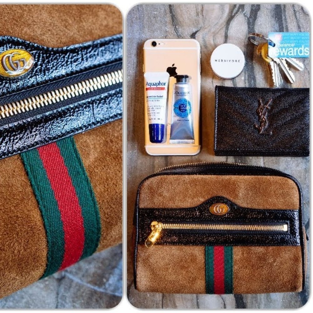 Gucci brown Ophidia Suede Belt Bag - Picture 14 of 14